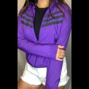 Adidas windbreaker Purple
